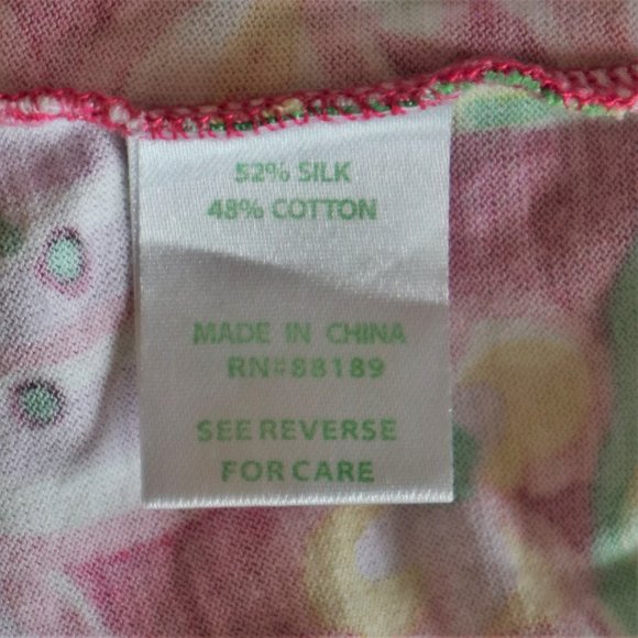 Lilly Pulitzer Pink Floral Fit and Flare Dress with Ruffle Cap Sleeve - Picture 7 of 8